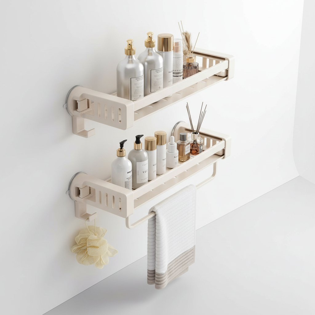 Étagère murale sans perçage pour salle de bain – AquaFixor