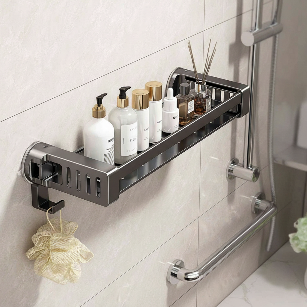 Étagère murale sans perçage pour salle de bain – AquaFixor