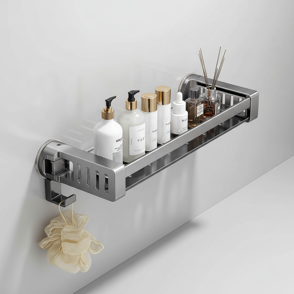 Étagère murale sans perçage pour salle de bain – AquaFixor