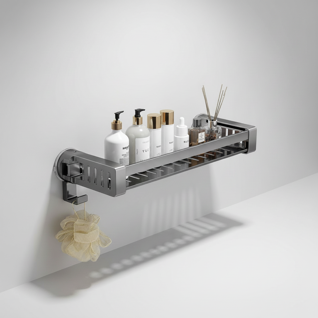 Étagère murale sans perçage pour salle de bain – AquaFixor