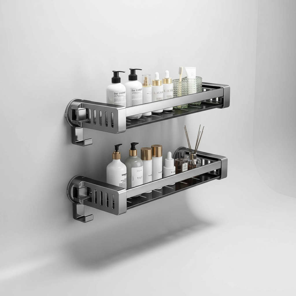 Étagère murale sans perçage pour salle de bain – AquaFixor