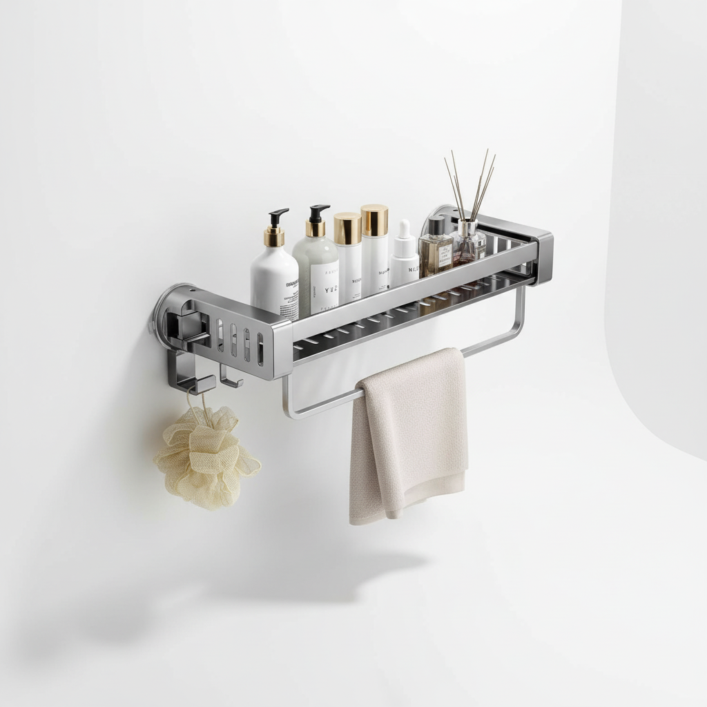 Étagère murale sans perçage pour salle de bain – AquaFixor