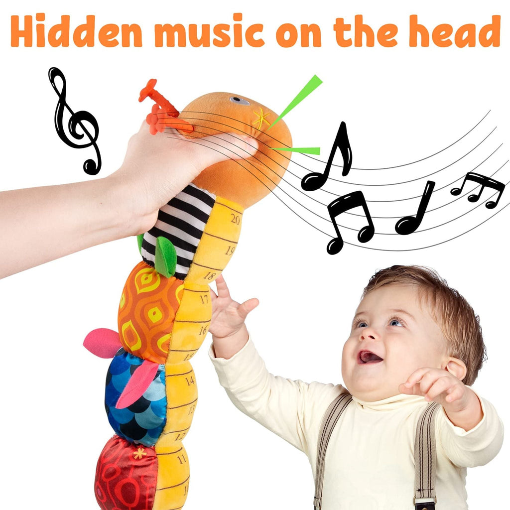 Chenille Musicale Peluche - Interactif et Doux