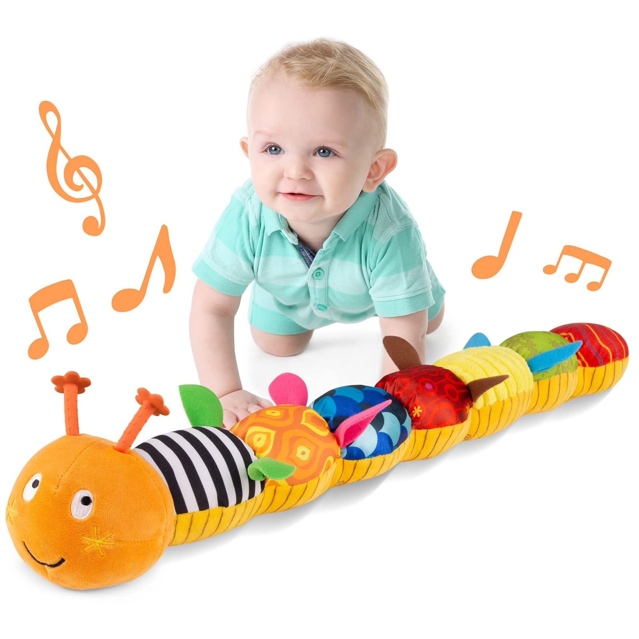 Chenille Musicale Peluche - Interactif et Doux