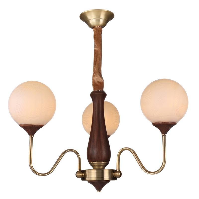 Lustre En Verre Et Métal À Plusieurs Bras