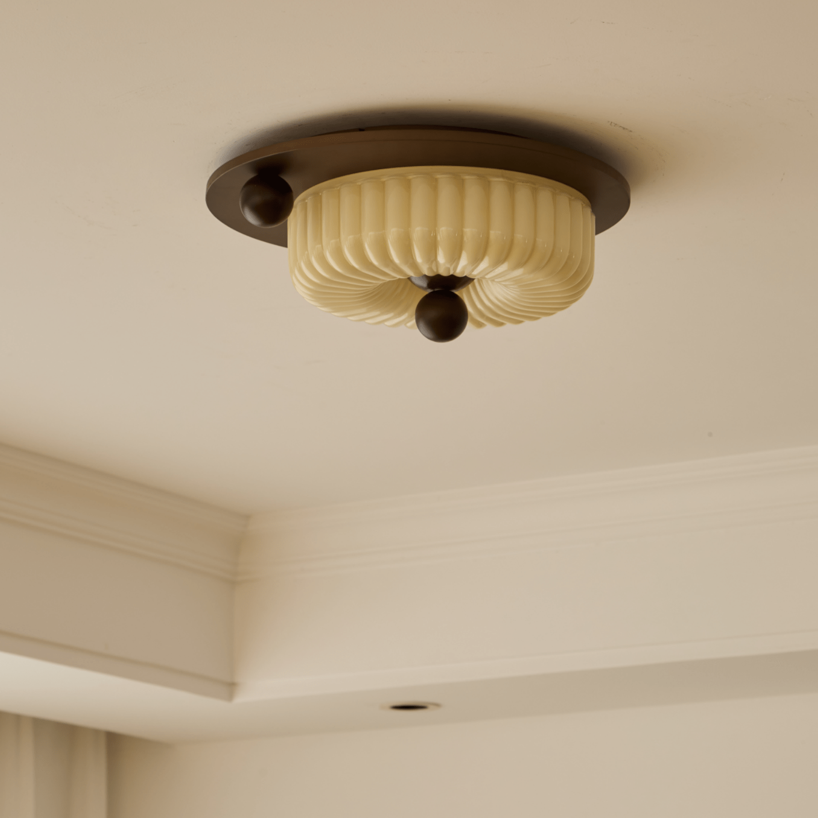 Plafonnier en Verre avec LED Intégrée