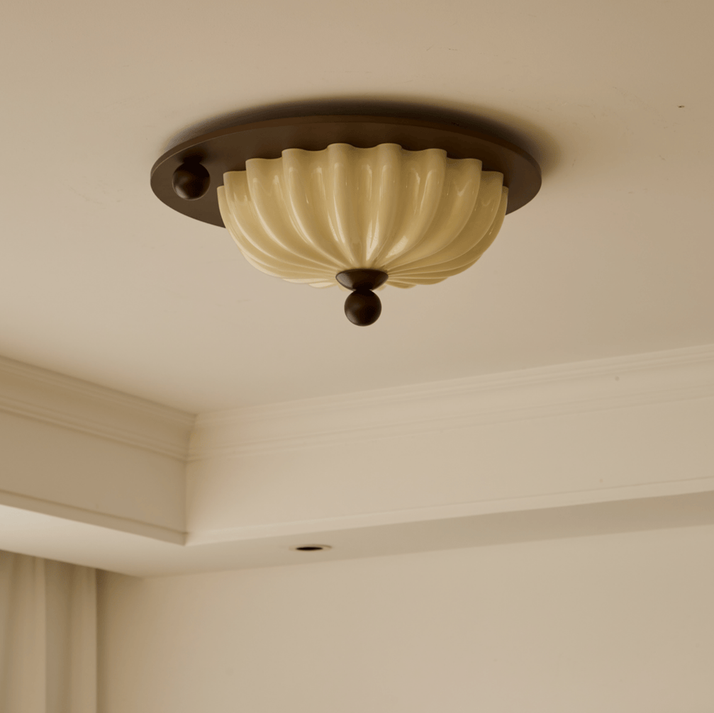 Plafonnier en Verre avec LED Intégrée
