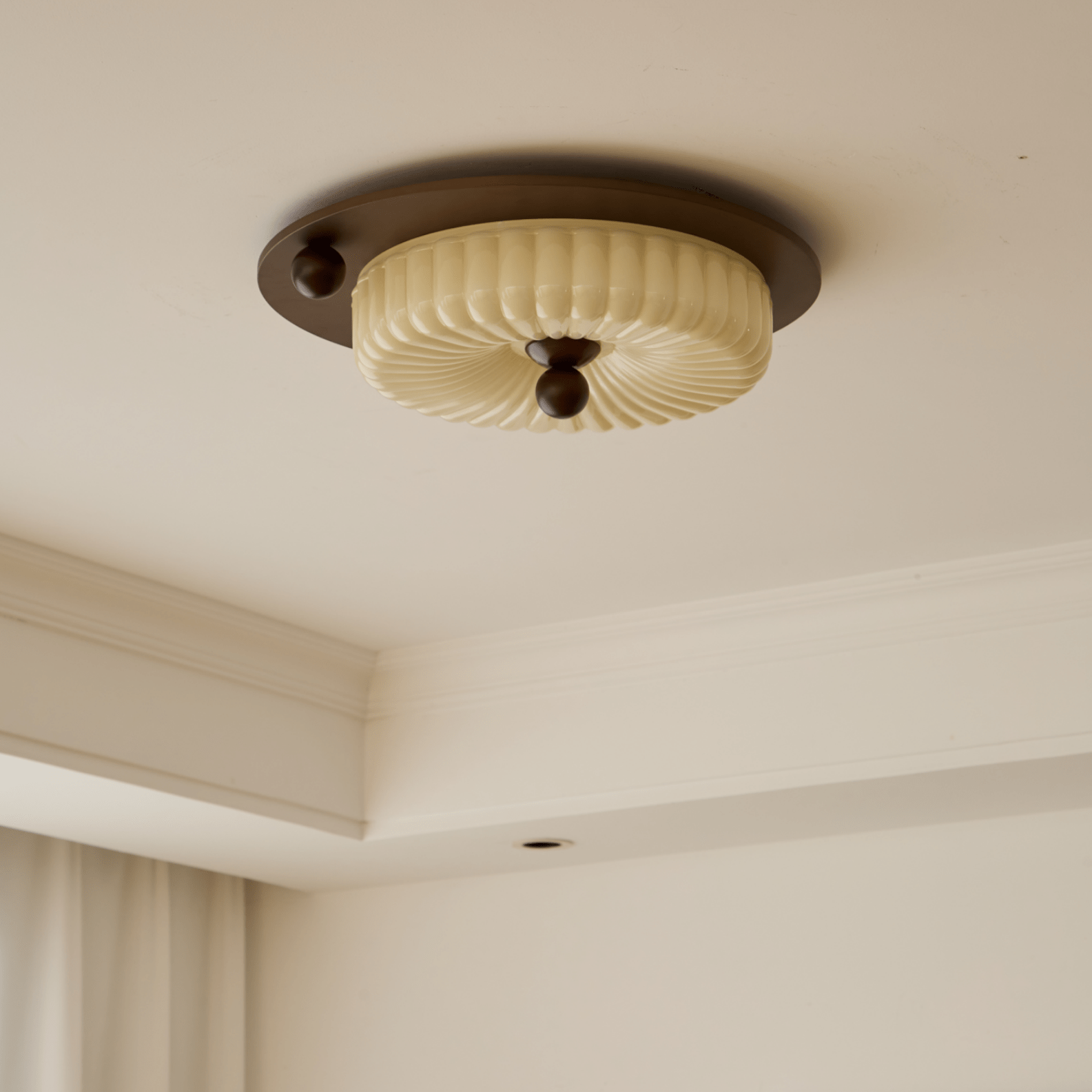 Plafonnier en Verre avec LED Intégrée