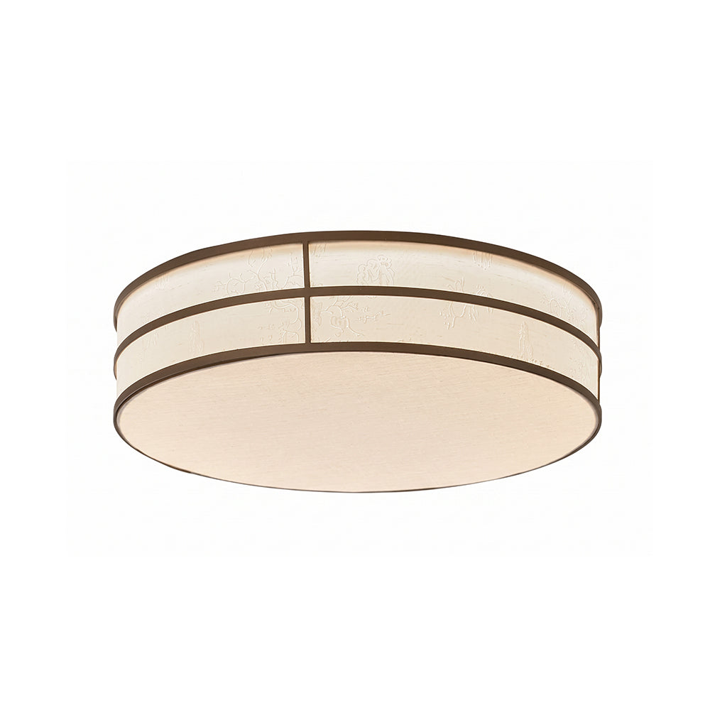 Plafonnier En Lin Avec LED Intégrée