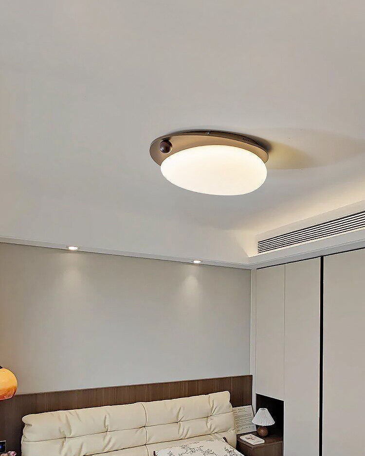 Plafonnier en Bois et Métal avec LED Intégrée