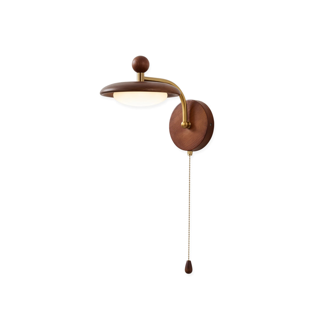 Applique Murale En Bois Et Métal Avec LED