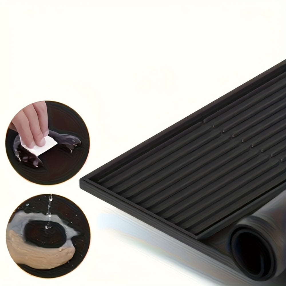 Tapis de Bar en Silicone Multifonctionnel avec Drainage