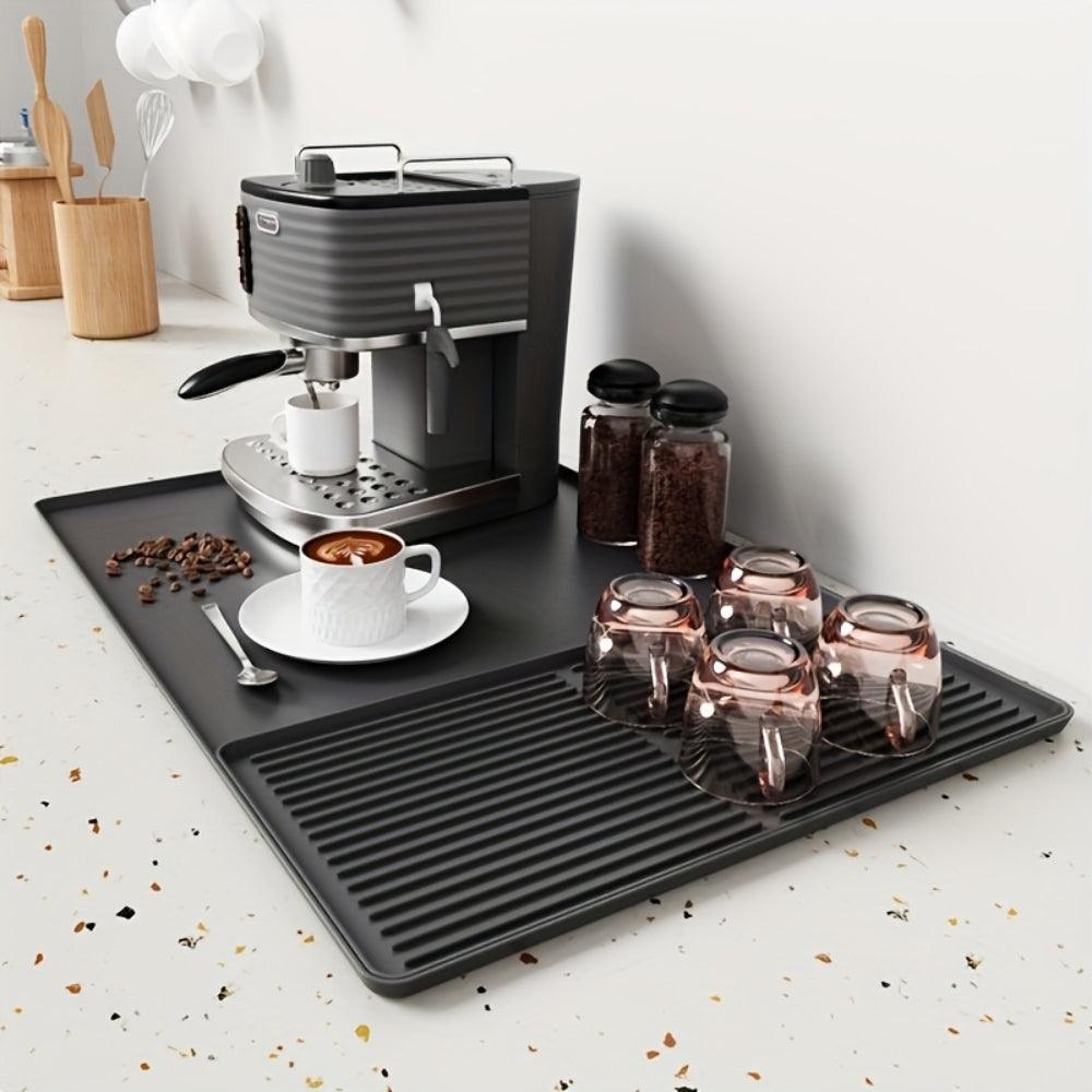 Tapis de Bar en Silicone Multifonctionnel avec Drainage