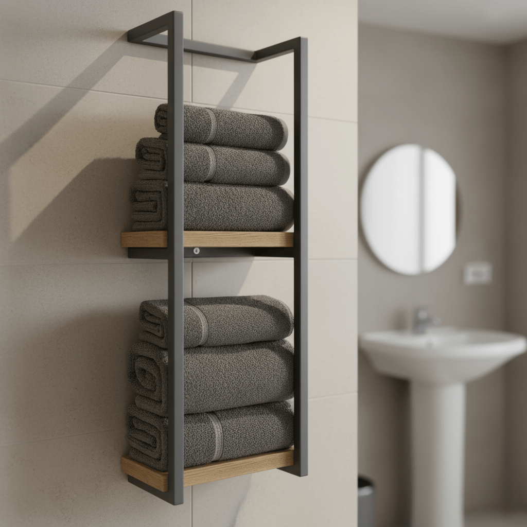 PUREDRY – Porte-serviettes mural élégant – En acier inoxydable résistant à la rouille