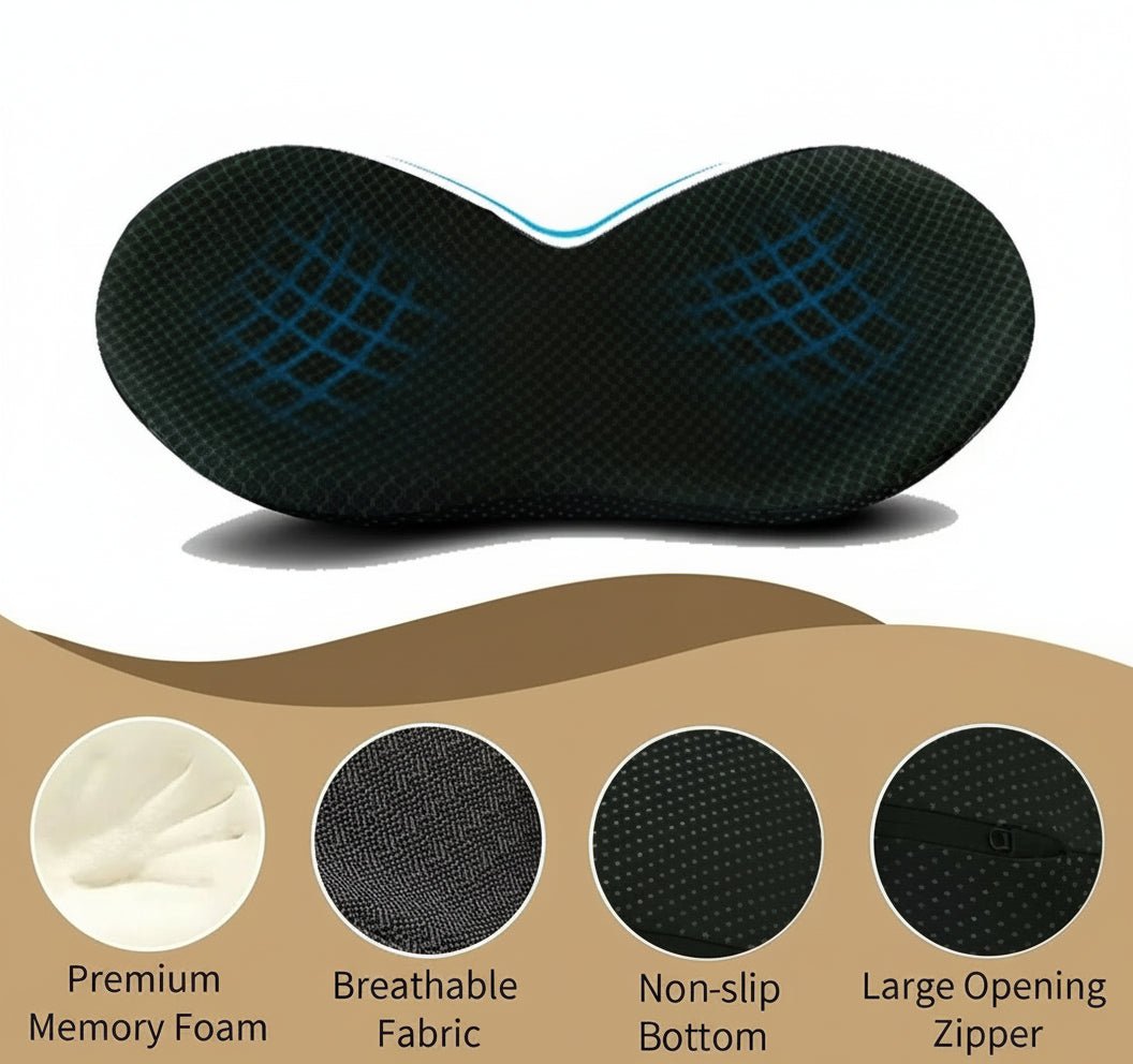 NERVOLIFT – Coussin de siège auto en mousse à mémoire pour soulagement du sciatalgie et soutien de la posture