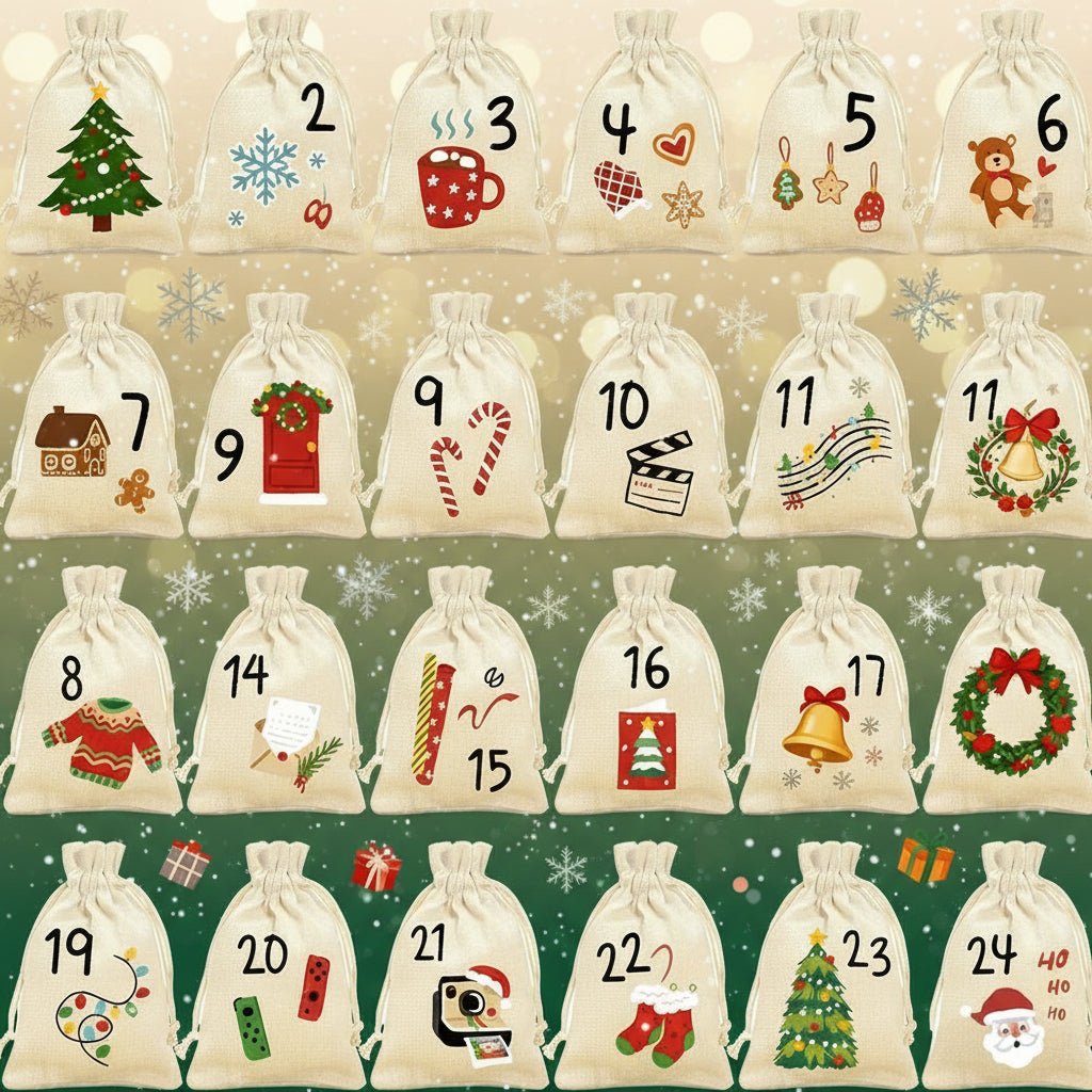 CANDIBAG – 24 sacs cadeaux pour de douces surprises de l'Avent
