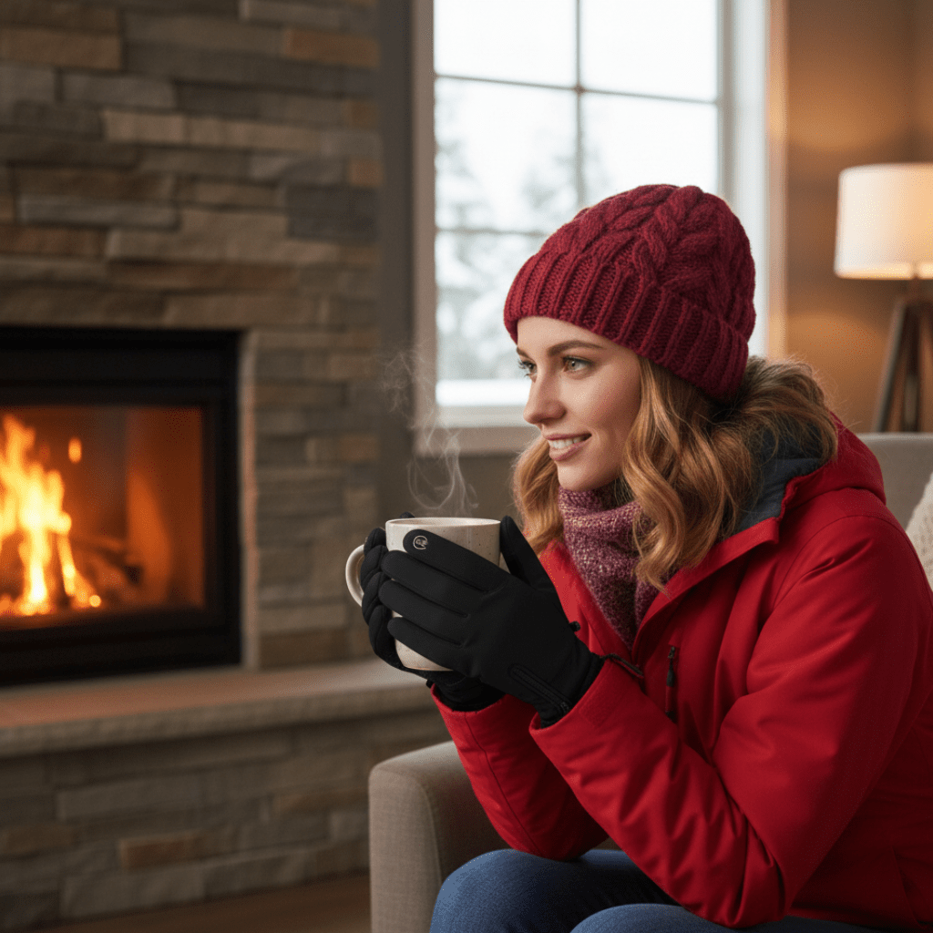SNOWPROTECT – Gants chauffants isolés pour la neige, la pluie et le vent avec fonction tactile