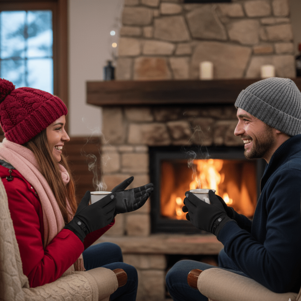 SNOWPROTECT – Gants chauffants isolés pour la neige, la pluie et le vent avec fonction tactile