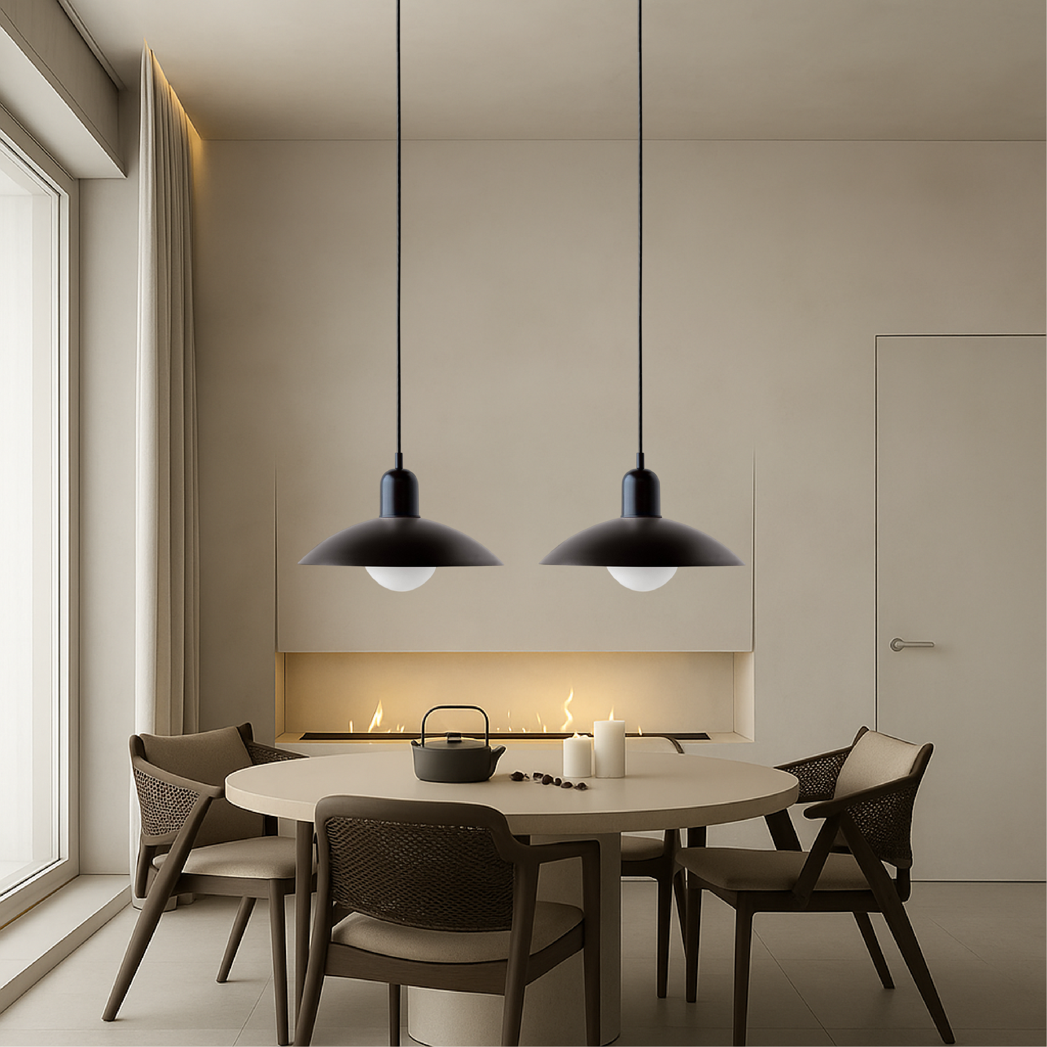 Lampe suspendue scandinave Macaron