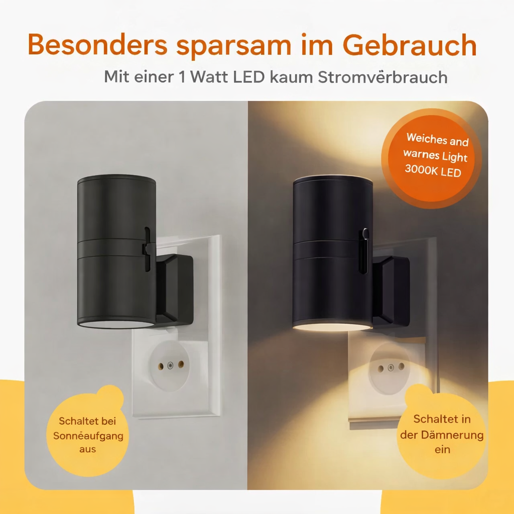 Lampe de nuit | Éclairage automatique par capteur | Lampe de nuit LED économe en énergie | LumenGuard