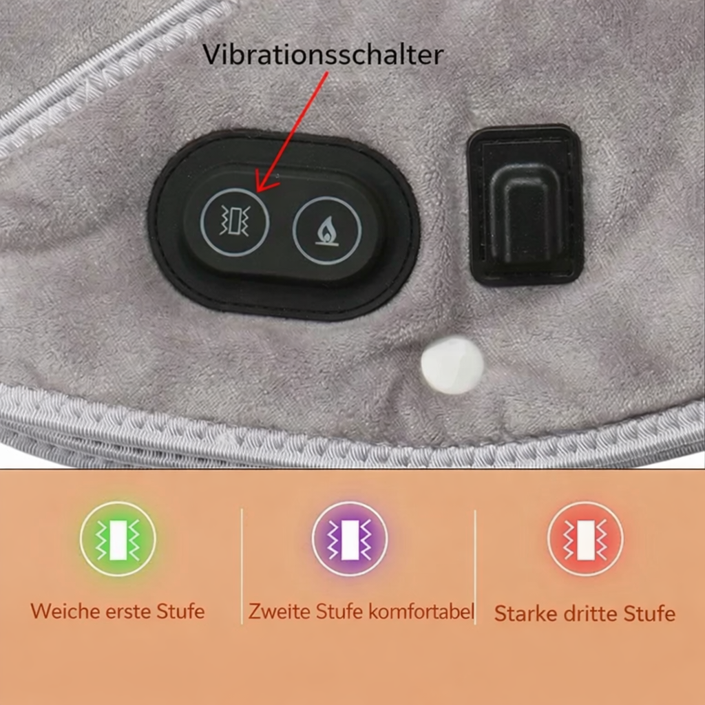Massage de cou | Coussin de massage pour les épaules | Chaleur et vibration | ThermoLiva