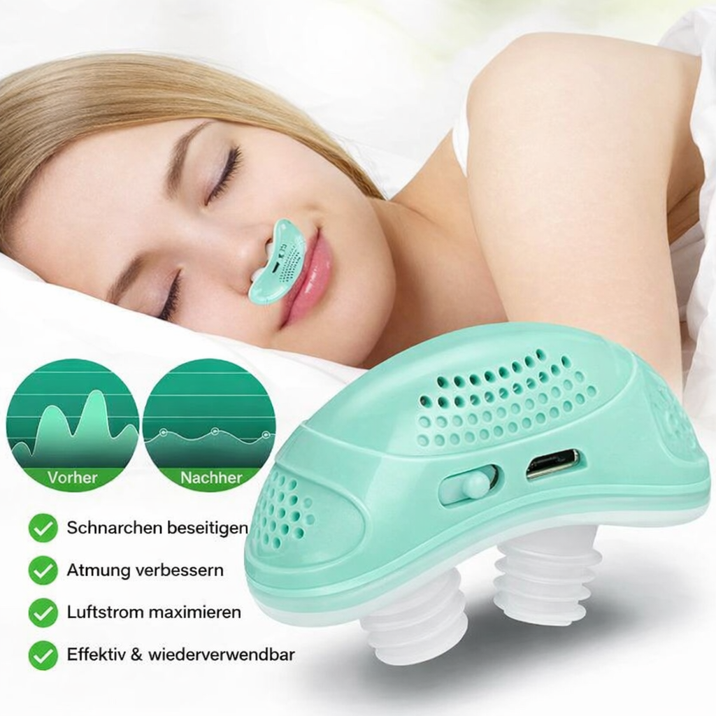 Clip nasal anti-ronflement | Aide à la respiration nasale électronique | Support de flux d'air silencieux | NasoEase