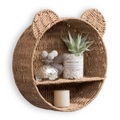 DyreHygge Étagère – Étagère Murale en Rattan en Forme d'Animal Fait Main