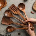 Teakora – Ensemble d'ustensiles de cuisine durables en bois de teck