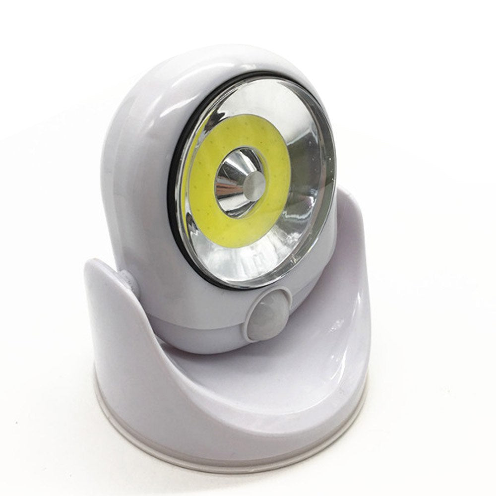 LUXWÄCHTER Lampe de Sécurité LED | Avec Détecteur de Mouvement & Minuteur | Sans Fil & Résistante aux Intempéries | 450 Lumens