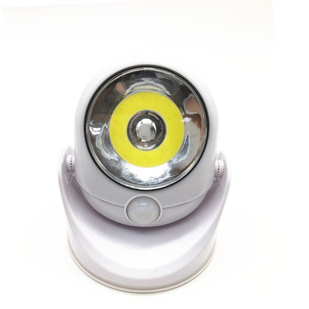 LUXWÄCHTER Lampe de Sécurité LED | Avec Détecteur de Mouvement & Minuteur | Sans Fil & Résistante aux Intempéries | 450 Lumens