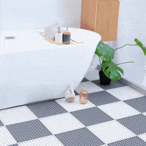 GRIPSHIELD - Tapis de bain antidérapants et imperméables pour une douche sûre et confortable