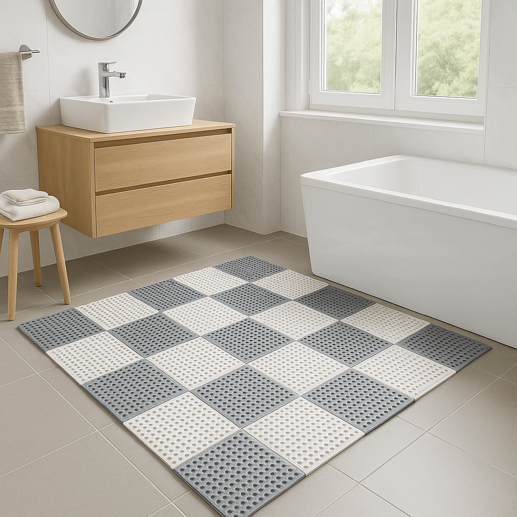 GRIPSHIELD - Tapis de bain antidérapants et imperméables pour une douche sûre et confortable