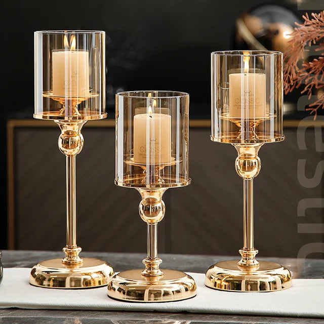 Bougeoir nordique élégant pour une décoration intérieure luxueuse et un ornement de restaurant