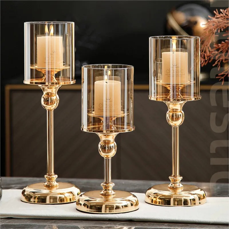 Bougeoir nordique élégant pour une décoration intérieure luxueuse et un ornement de restaurant