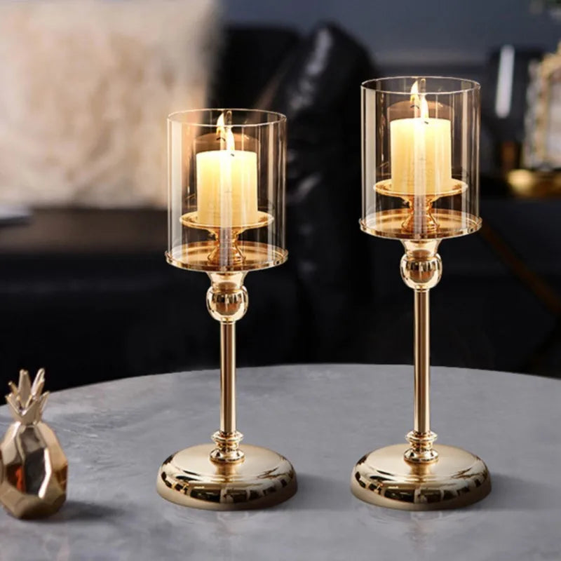 Bougeoir nordique élégant pour une décoration intérieure luxueuse et un ornement de restaurant
