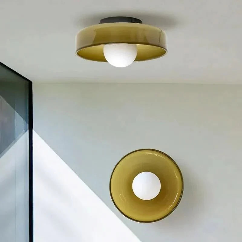 Lampe de plafond en verre au design scandinave – Éclairage chaleureux pour tous les intérieurs