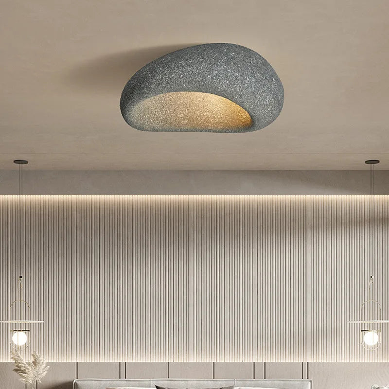 Lampe de Plafond Minimaliste au Style Wabi-Sabi pour Intérieur Apaisant