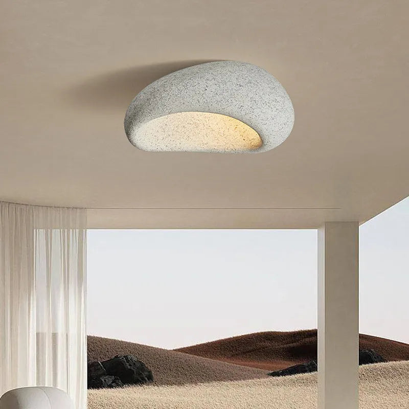 Lampe de Plafond Minimaliste au Style Wabi-Sabi pour Intérieur Apaisant