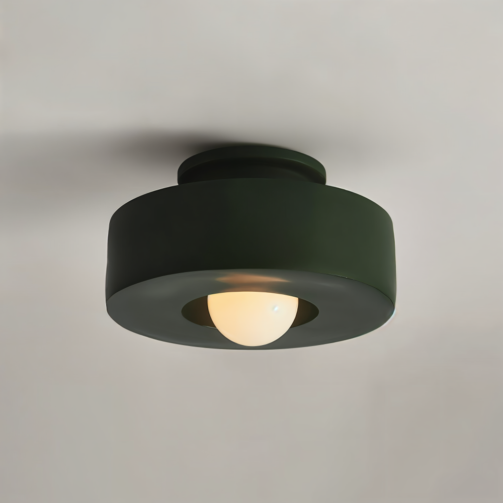 LumaHalo – Lampe de plafond ronde moderne en verre et résine