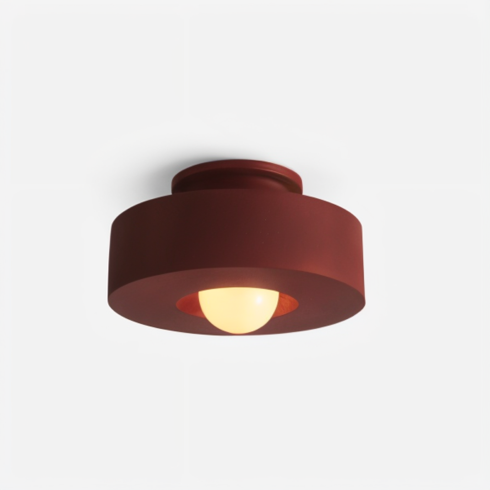 LumaHalo – Lampe de plafond ronde moderne en verre et résine