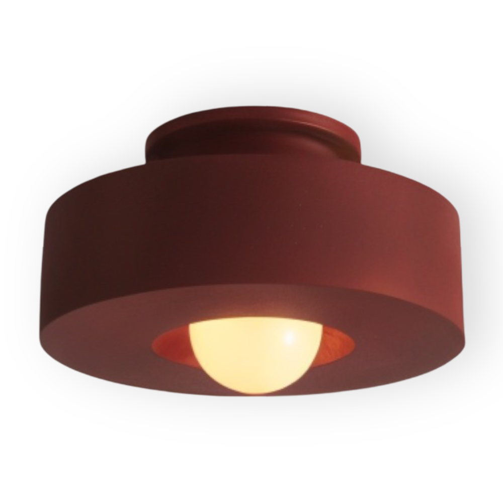 LumaHalo – Lampe de plafond ronde moderne en verre et résine