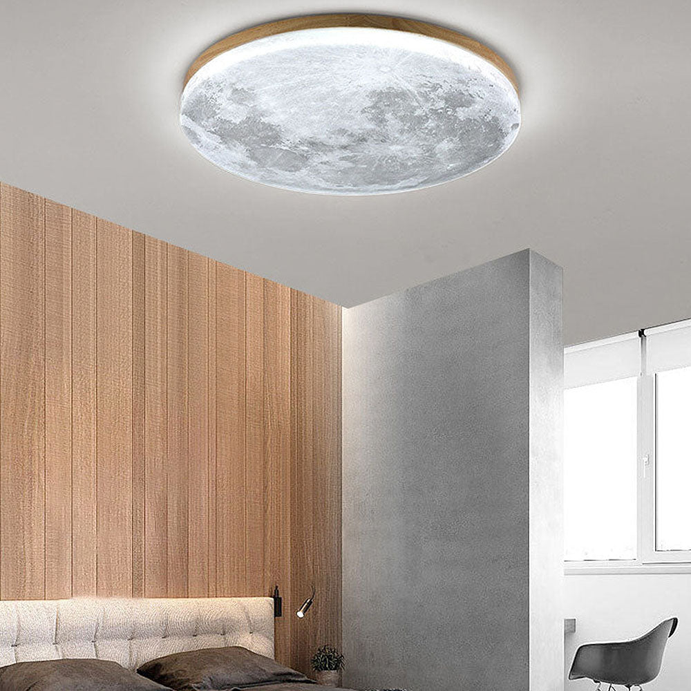 Lampe de Plafond avec Lumière Lunaire pour Intérieurs Modernes