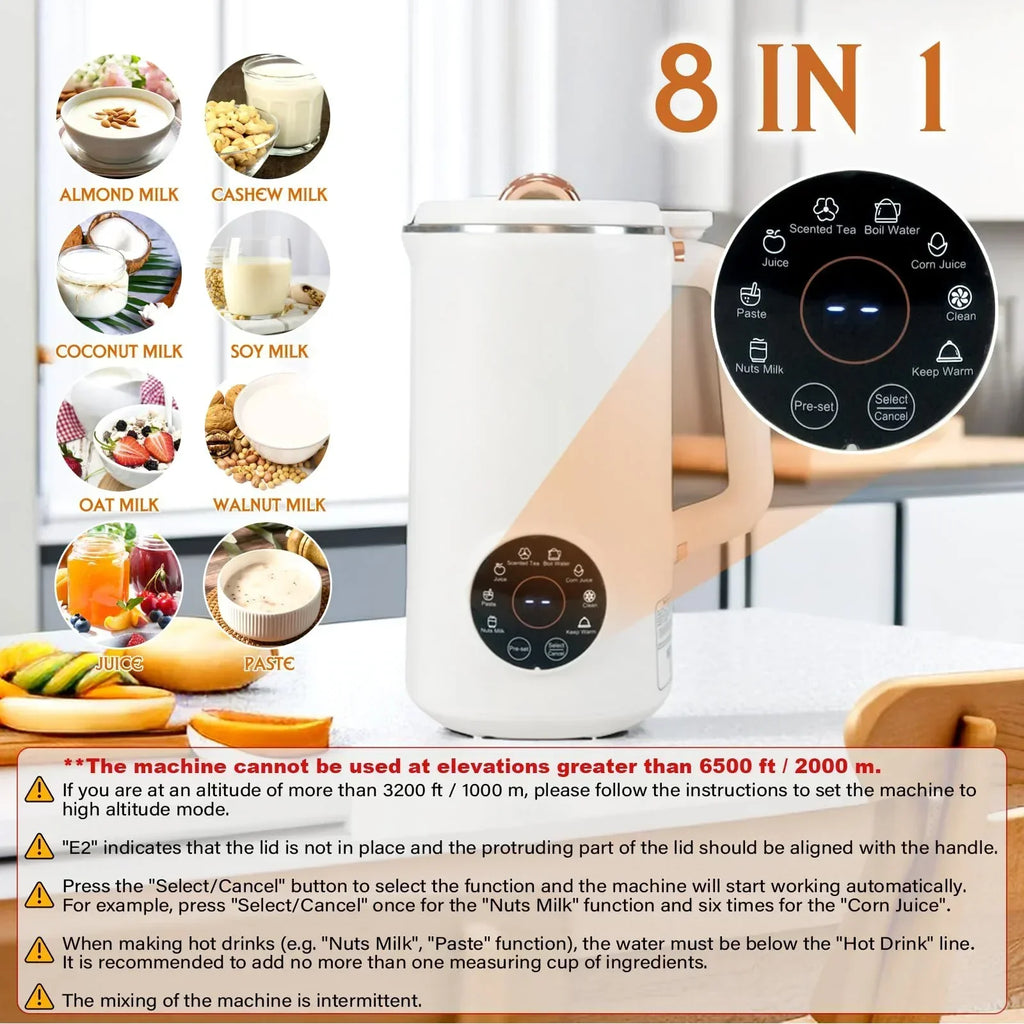 Nussmilchmaker 8-en-1 | Multifonctionnel | Automatique | NutriPress