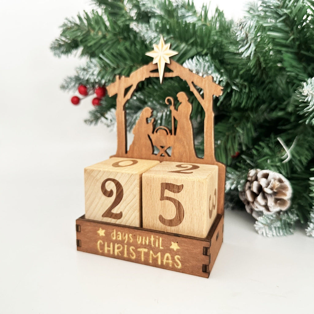 Calendrier de l'Avent en Bois Créatif à Faire Soi-Même