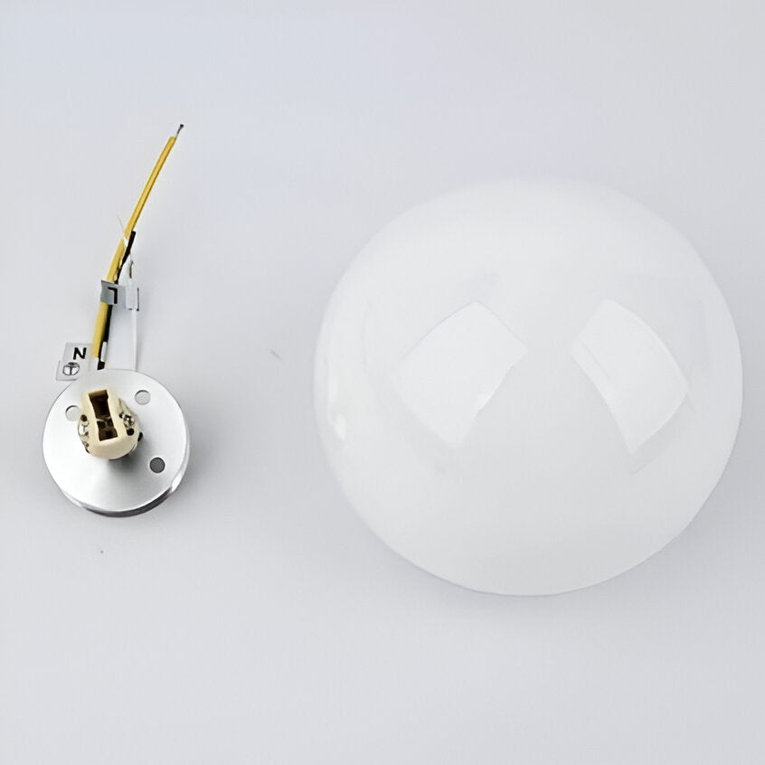 Applique murale à forme ronde plate et lumière diffusée