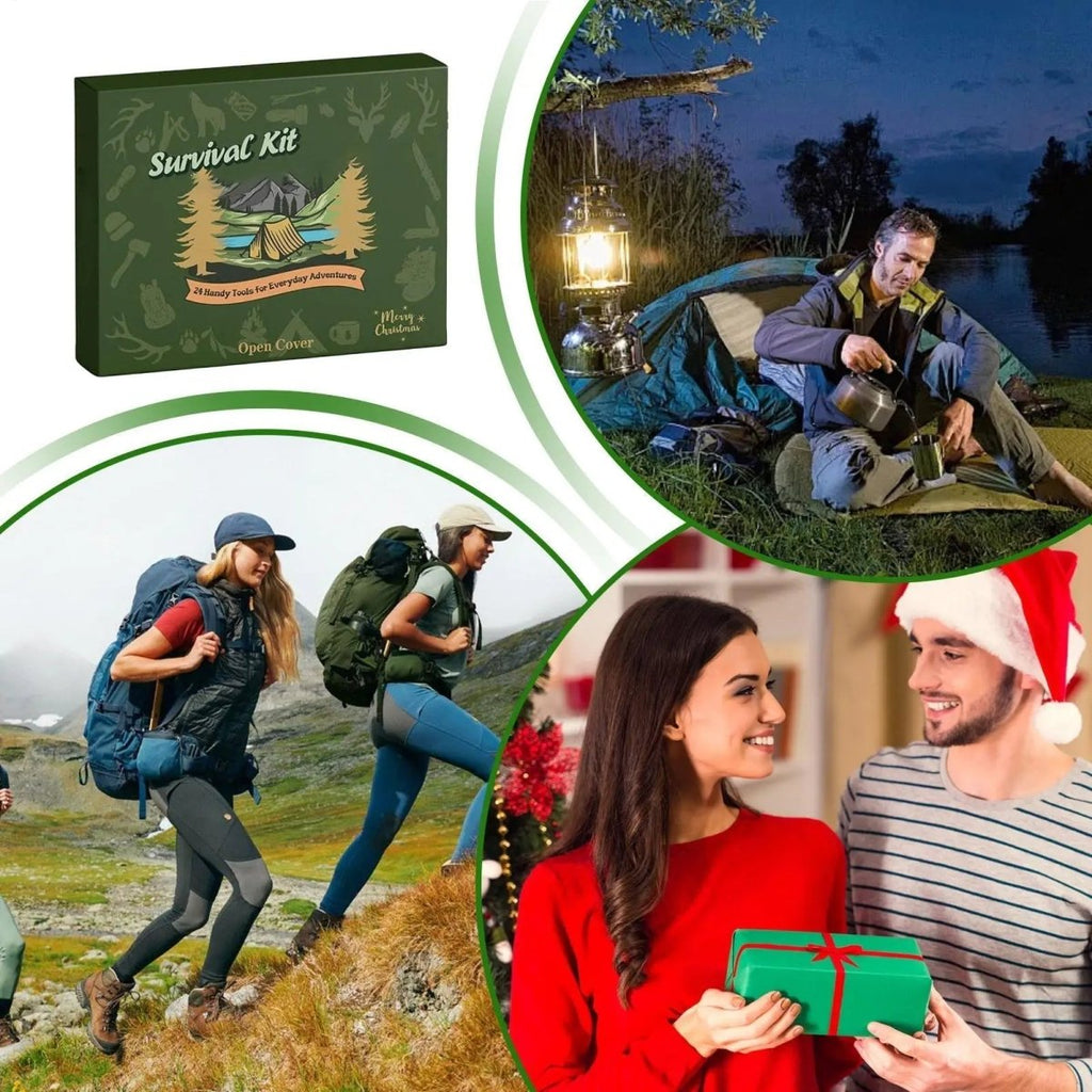 GEARCRAFT 2026 – Calendrier de l'avent de survie de 24 jours avec des outils de plein air essentiels