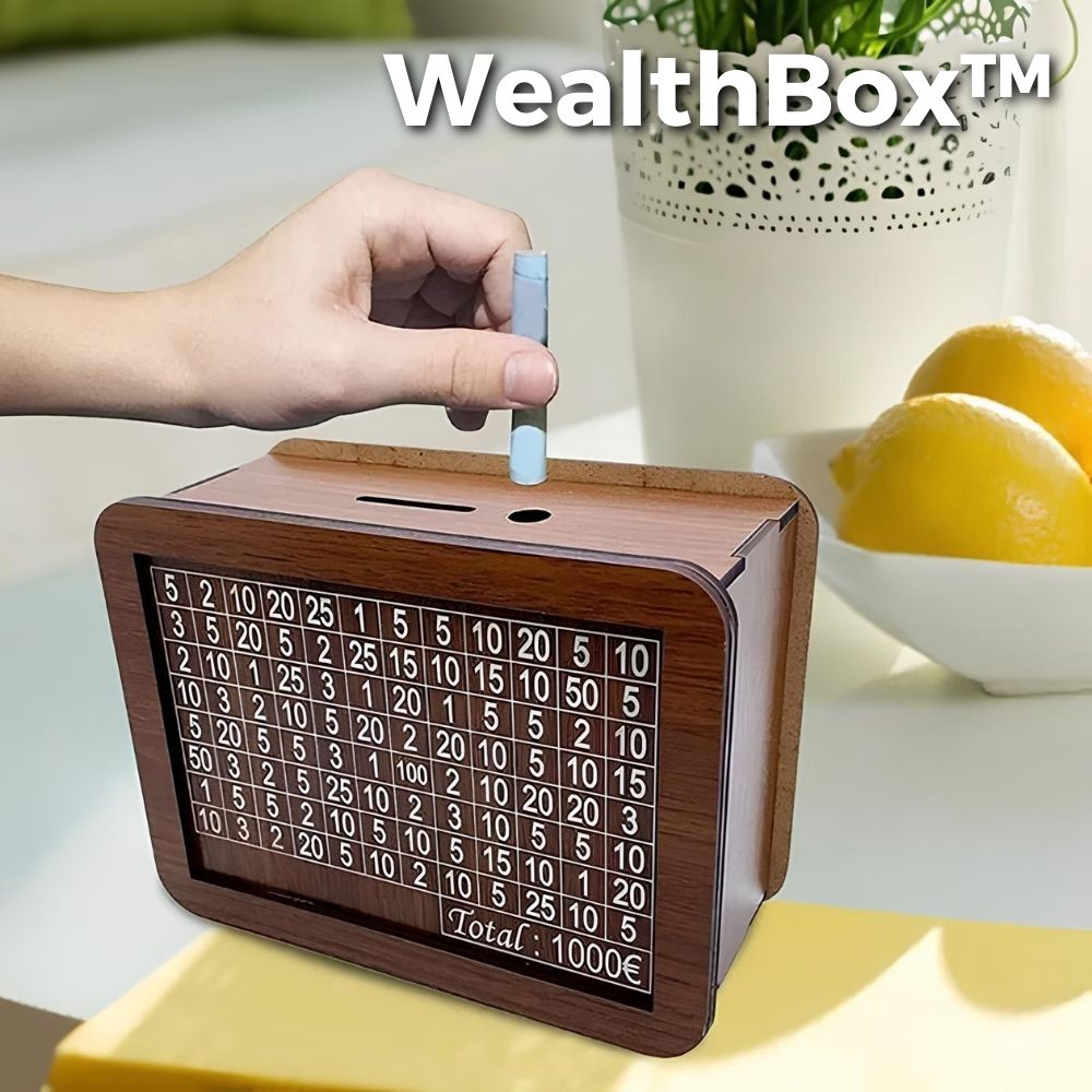50% de réduction | WealthBox™ | Tirelire en bois [Dernier jour de réduction]