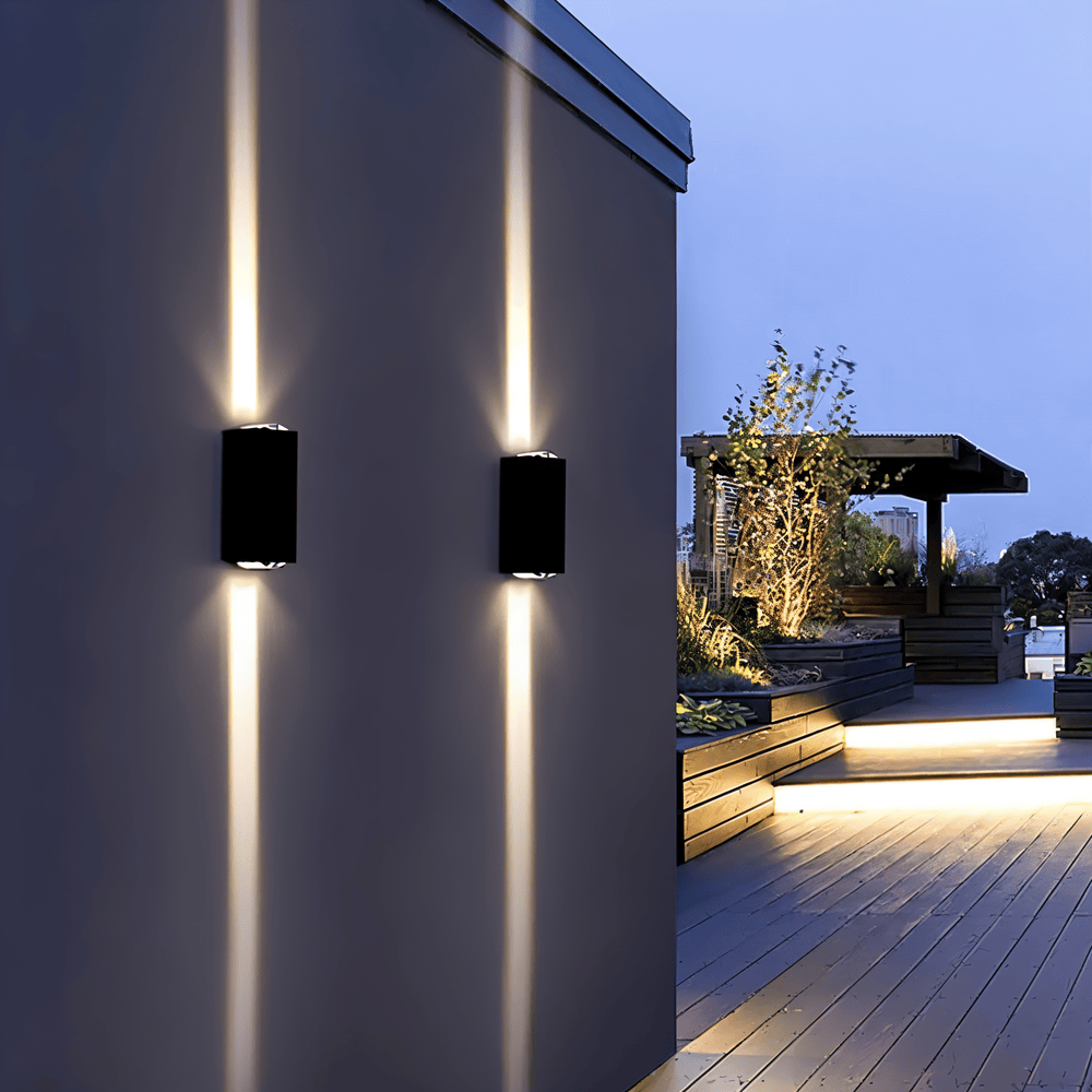 Applique murale LED étanche en aluminium – moderne pour l'intérieur et l'extérieur
