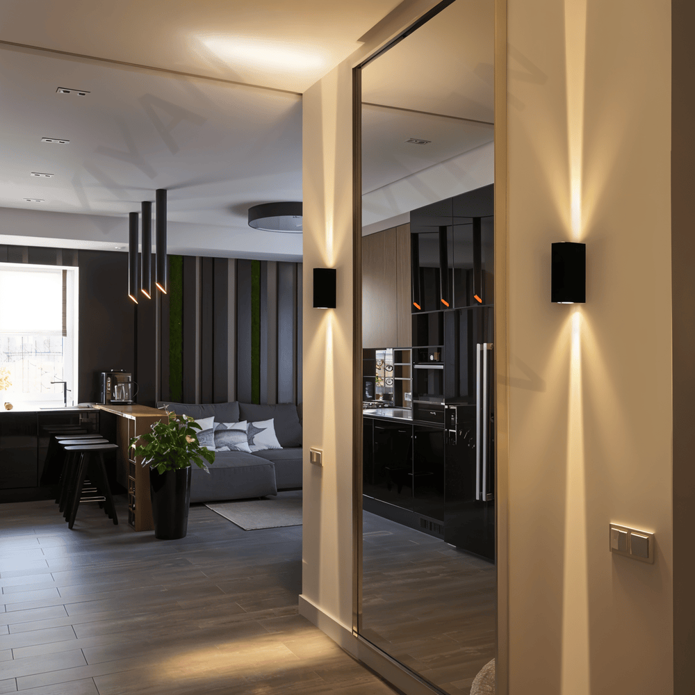 Applique murale LED étanche en aluminium – moderne pour l'intérieur et l'extérieur