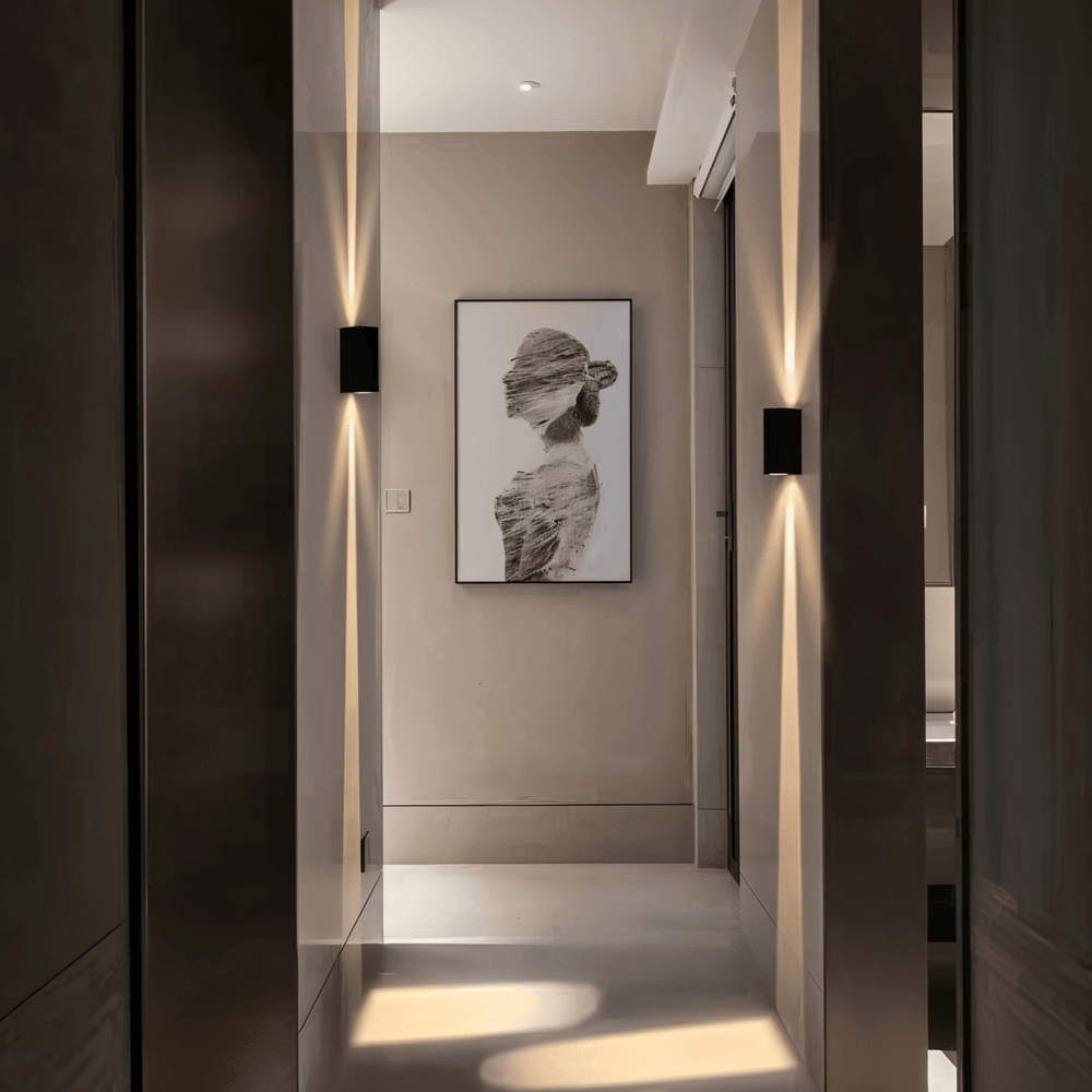 Applique murale LED étanche en aluminium – moderne pour l'intérieur et l'extérieur